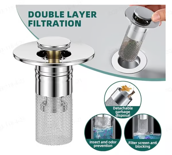 Last Day Promotion 49% OFF Pop Up Sink Drain Strainer----Removes odors and prevents blockages