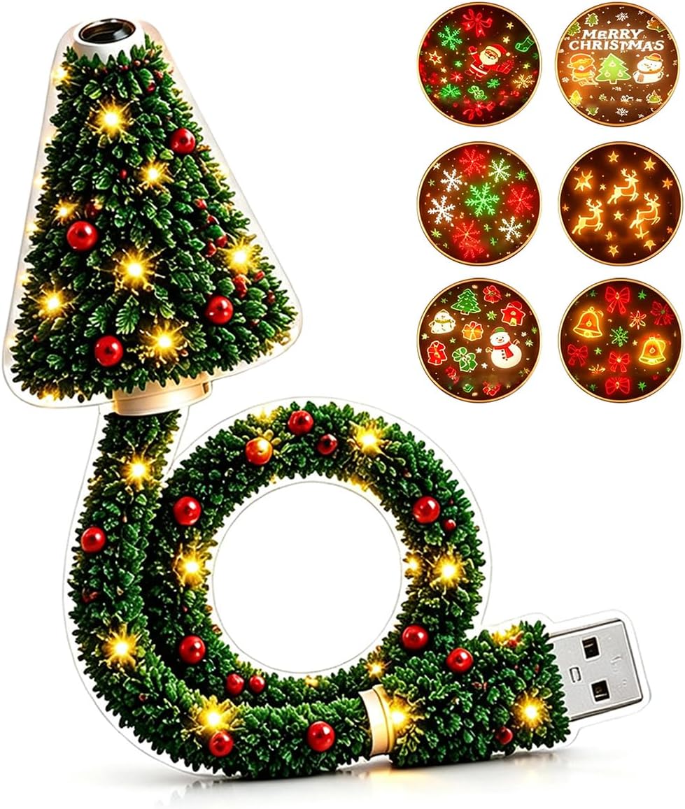 Christmas Tree Ceiling Projector Night Light