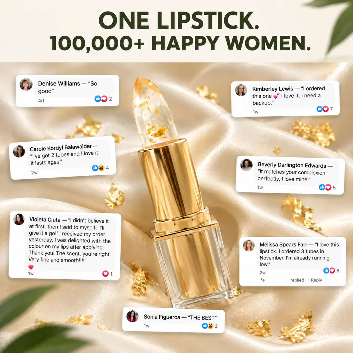 Lipstick for Mature Lips-2-in-1 Color-Adapting Lipstick & Balm