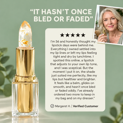 Lipstick for Mature Lips-2-in-1 Color-Adapting Lipstick & Balm