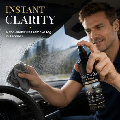 Car Glass Anti‑Fog Spray‑ 24H Long‑Lasting Streak‑Free Defogger Spray