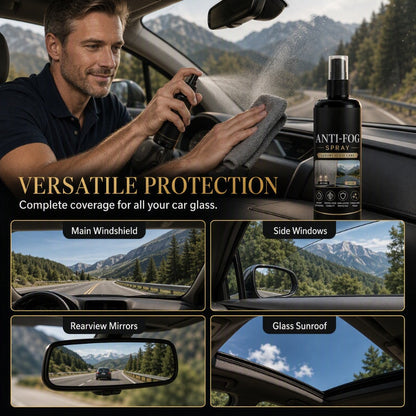 Car Glass Anti‑Fog Spray‑ 24H Long‑Lasting Streak‑Free Defogger Spray