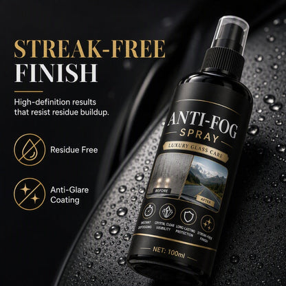 Car Glass Anti‑Fog Spray‑ 24H Long‑Lasting Streak‑Free Defogger Spray